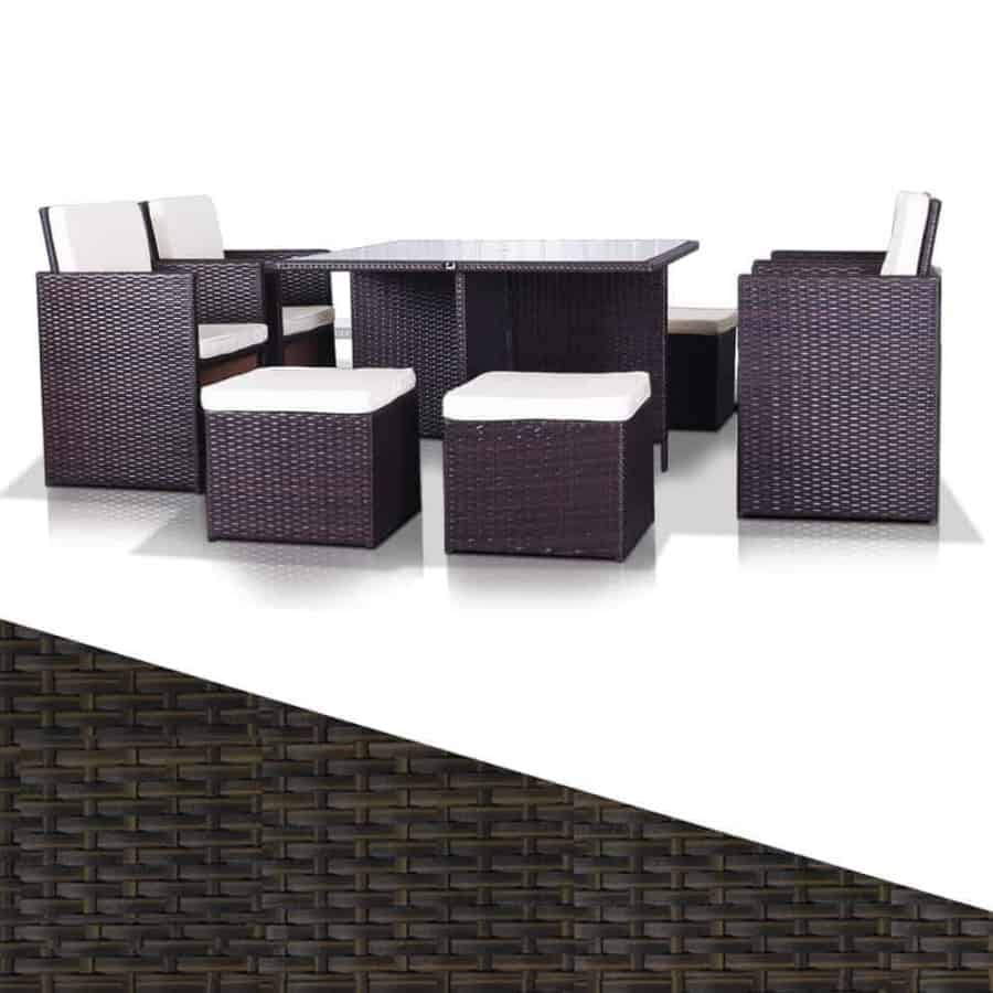 8 Seater Rio Grande - Rattan Cube