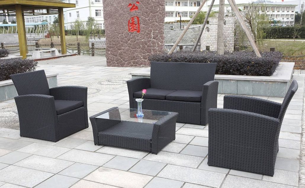 Folding Table - Rattan Cube