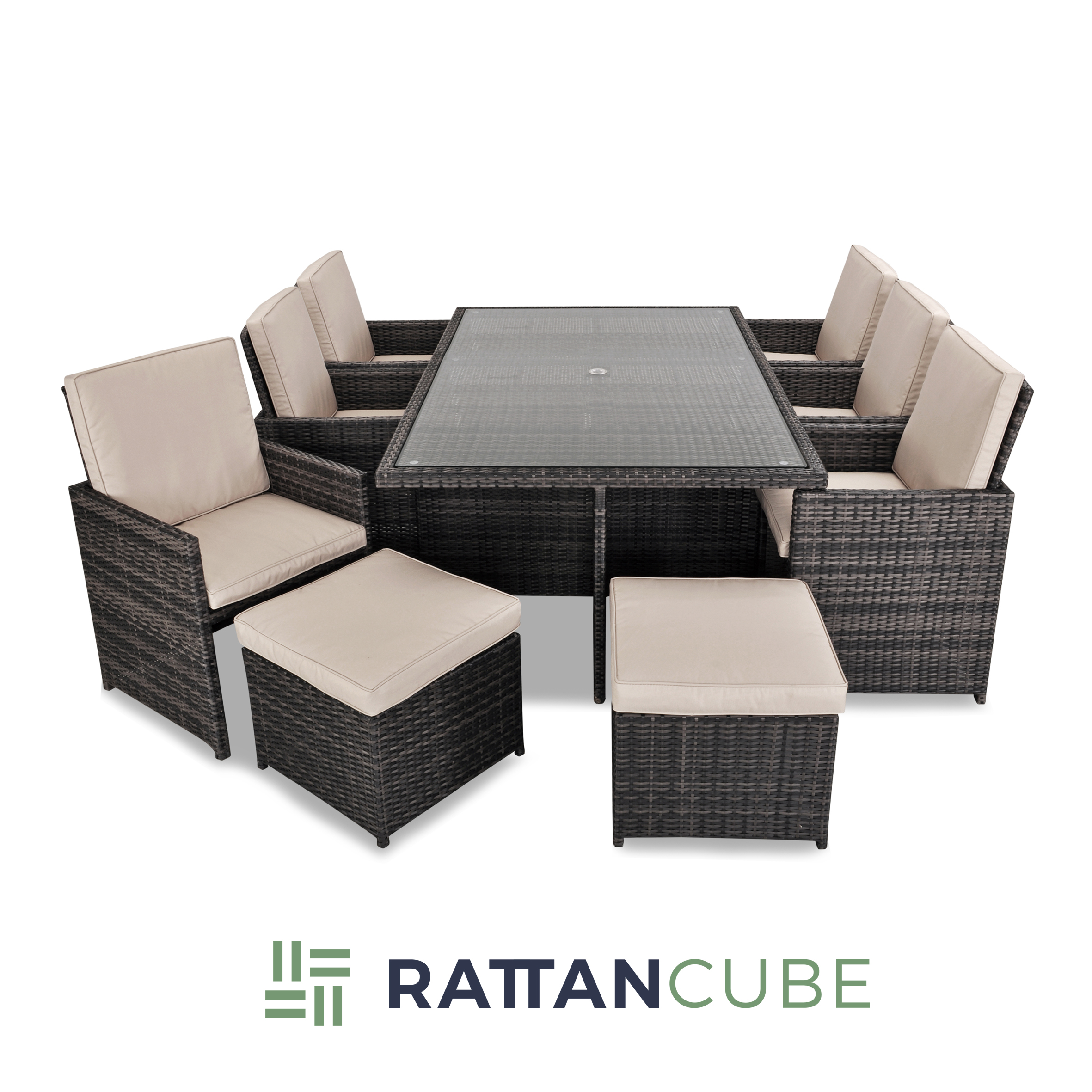 12 Seater Rattan Garden Furniture Set | Marbella Range