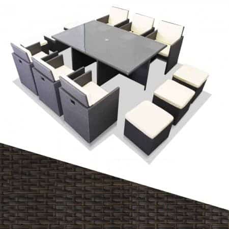 12 Seater Rattan Garden Furniture Set | Marbella Range